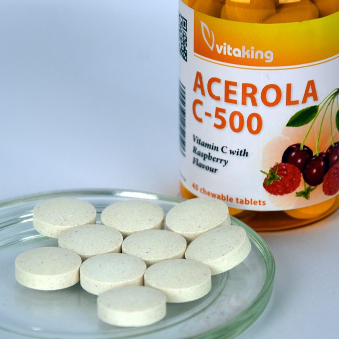 Acerola Vitamin C-500 - raspberry flavour Acerola Vitamin C-500 - raspberry flavour