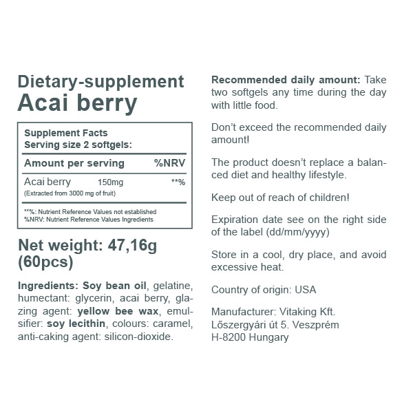 Acai Berry 20:1 Extract Acai Berry 20:1 Extract