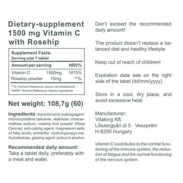 Vitamin C-1500mg (60) Vitamin C-1500mg (60)