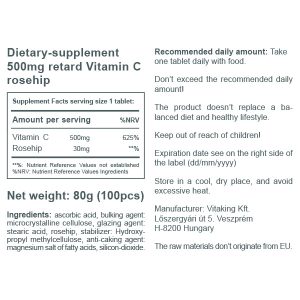 Vitamin C-500mg Time Release (100) Vitamin C-500mg Time Release (100)