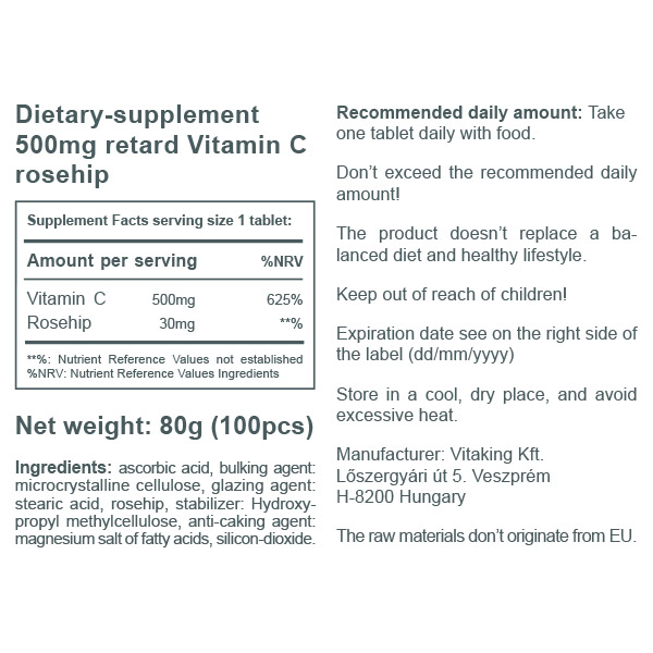 Vitamin C-500mg Time Release (100) Vitamin C-500mg Time Release (100)