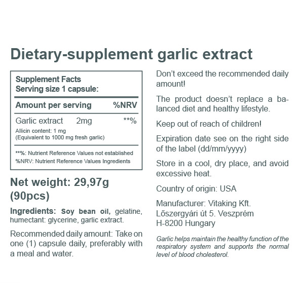 Garlic oil Garlic oil