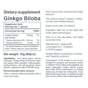 Ginkgo Biloba Forte 120mg Ginkgo Biloba Forte 120mg