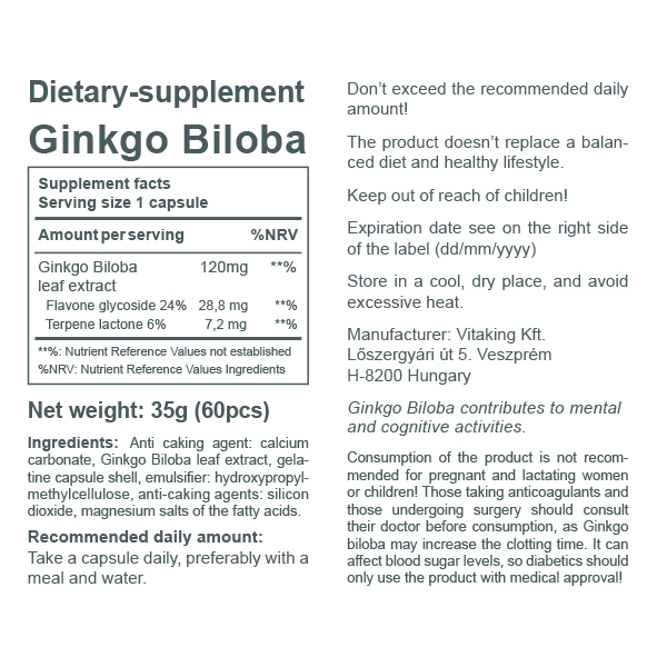 Ginkgo Biloba Forte 120mg Ginkgo Biloba Forte 120mg