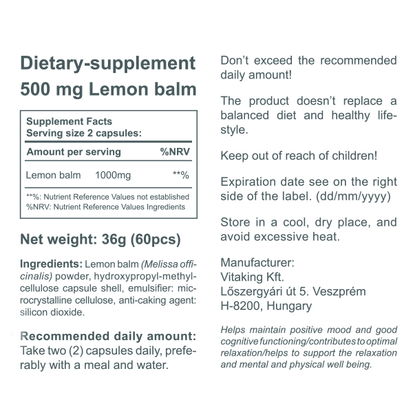 Lemon balm Lemon balm