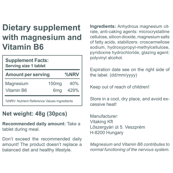 Magnesium + B6 (30) Magnesium + B6 (30)