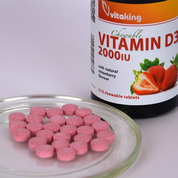 Vitamin D3 2000IU Strawberry-flavoured (210)