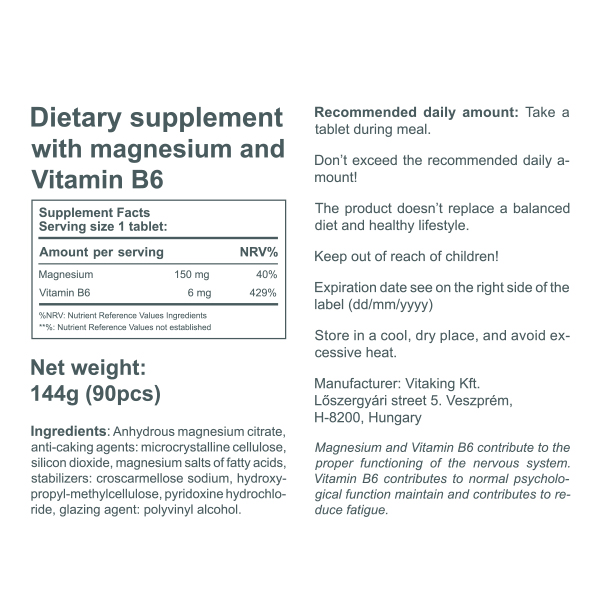 Magnesium + B6 (90) Magnesium + B6 (90)