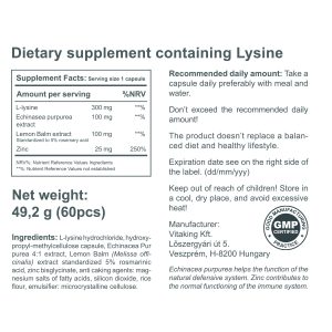 Lysine complex (60 capsules) Lysine complex (60 capsules)